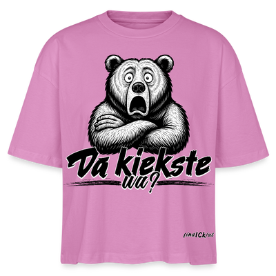 Da kiekste, wa? Frauen Boxy Bio-T-Shirt - Pink