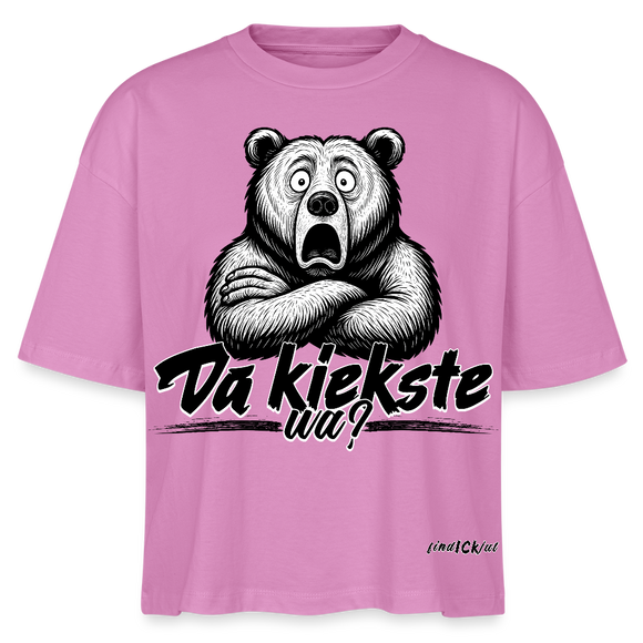 Da kiekste, wa? Frauen Boxy Bio-T-Shirt - Pink