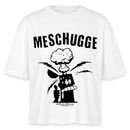 Berlin Shirt -MESCHUGGE - Frauen Boxy Bio-T-Shirt - Weiß