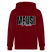 MAUSI UND MOTTE-Unisex Bio-Kapuzenjacke - Burgunderrot