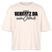 VERFATZ DA VOM JELÄNDE-Frauen Boxy Bio-T-Shirt - Weißgrau