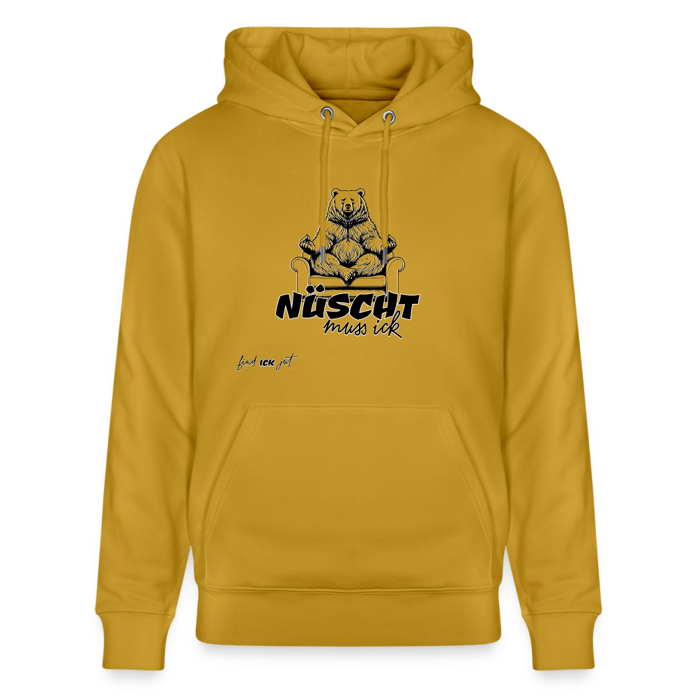 NÜSCHT MUSS ICK-Unisex Bio-Hoodie - Ocker