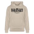 Berliner Spruch-NICH ANJESCHISSN-Unisex Bio-Hoodie - Beige