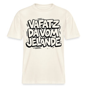 VAFATZ DA VOM JELÄNDE-RELAXED FIT Unisex BIO T-Shirt-hell - Naturweiß 