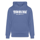 Berliner Spruch-PFANNKUCHEN NICH BERLINER-Unisex Bio-Hoodie - Blau