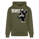 ICK MACH WAT ICK WILL-Unisex Bio-Hoodie III - Khaki Grün