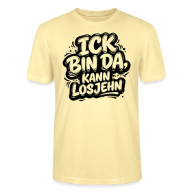 Berlin Shirt-Unisex Bio T-Shirt-ICK BIN DA, KANN LOSJEHN - Creme