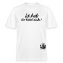 ICK HAB DIE FAXEN DICKE!-Relaxed Fit Unisex Bio-T-Shirt - Weiß