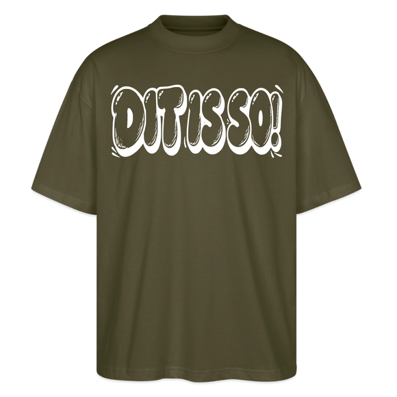 Berlin Shirt- DIT IS SO!-Oversized Unisex Bio T-Shirt - Khaki
