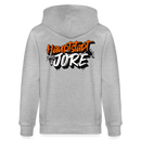 HAUPTSTADTJÖRE-Unisex Bio-Kapuzenjacke - Grau meliert