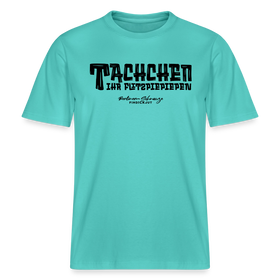 Berliner Begrüssung-TACHCHEN IHR FLITZPIEPEN- RELAXED FIT Unisex Organic T-Shirt - Poolblau