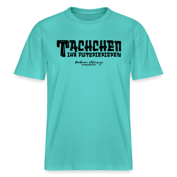 Berliner Begrüssung-TACHCHEN IHR FLITZPIEPEN- RELAXED FIT Unisex Organic T-Shirt - Poolblau