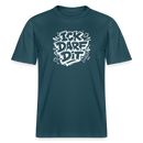 Berlin Shirt-ICK DARF DIT- RELAXED FIT Unisex Bio T-Shirt mit Berliner Spruch - Dunkles Petrol