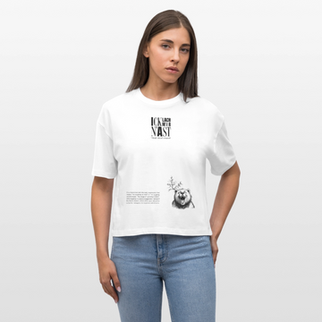 Berlin Statement-ICK LACH MIR N AST-Frauen Boxy Bio-T-Shirt - Weiß
