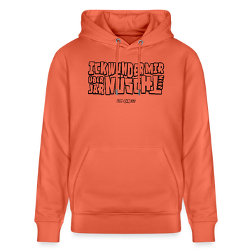Berliner Spruch-ICK WUNDER MIR-Unisex Bio-Hoodie - Hellrot