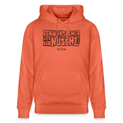 Berliner Spruch-ICK WUNDER MIR-Unisex Bio-Hoodie - Hellrot