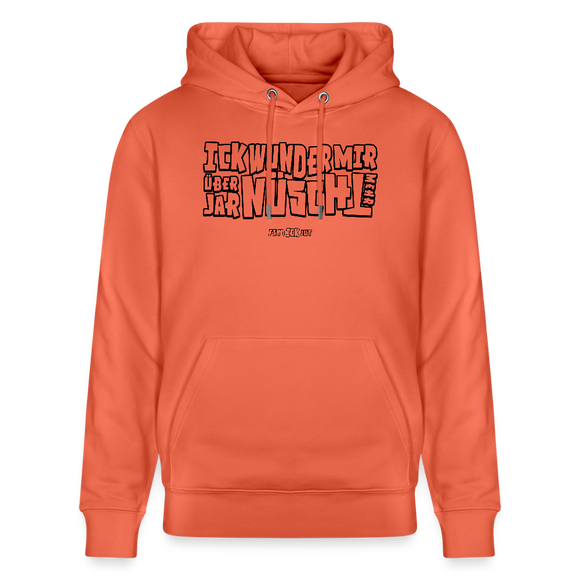 Berliner Spruch-ICK WUNDER MIR-Unisex Bio-Hoodie - Hellrot