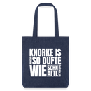 KNORKE? - recycelter Heavyweight Stoffbeutel - melange Blue