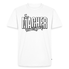 DER MACHER VON DIT JANZE-Männer Premium BIO T-Shirt - Weiß
