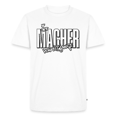 DER MACHER VON DIT JANZE-Männer Premium BIO T-Shirt - Weiß