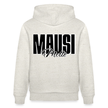 MAUSI UND MOTTE-unisex Bio Hoodie - Beige meliert