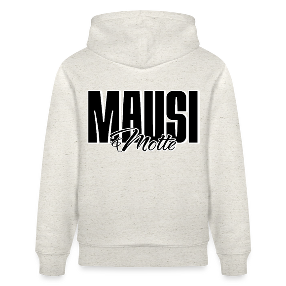 MAUSI UND MOTTE-unisex Bio Hoodie - Beige meliert