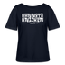 Berliner Spruch-KANNSTE KNICKEN-Rundhals Frauen Bio-T-Shirt - Navy