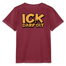 Kinder T-Shirt Bio - Burgunderrot