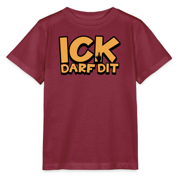Kinder T-Shirt Bio - Burgunderrot
