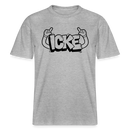 ICKE- RELAXED FIT Unisex Organic T-Shirt mit Berliner Schnauze - Grau meliert