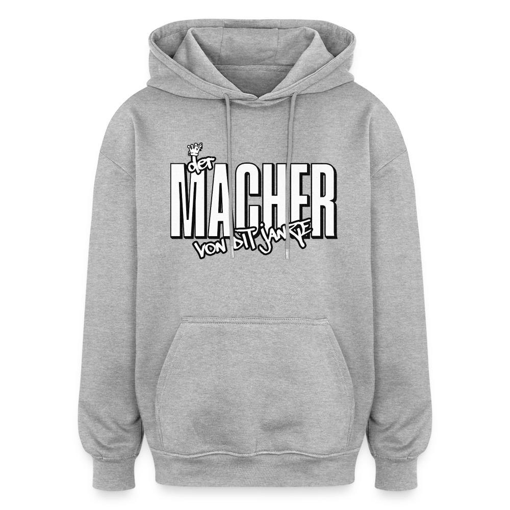 DER MACHER VON DIT JANZE - Oversized Unisex Hoodie - Grau meliert