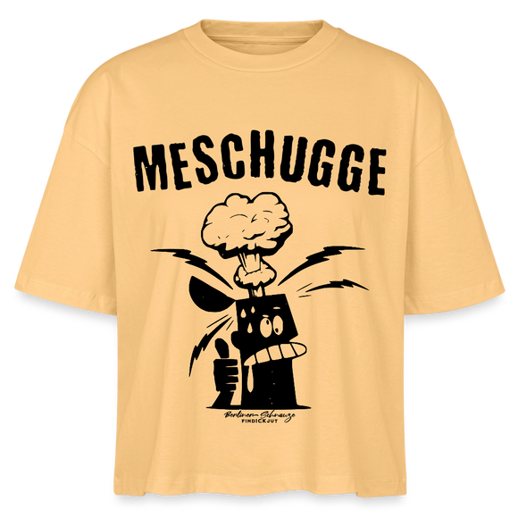 Berlin Shirt -MESCHUGGE - Frauen Boxy Bio-T-Shirt - Mispel