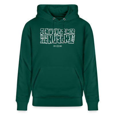 Berliner Spruch-ICK WUNDER MIR-Unisex Bio-Hoodie - Forest