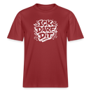 Berlin Shirt-ICK DARF DIT- RELAXED FIT Unisex Bio T-Shirt mit Berliner Spruch - Erdrot