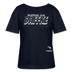 Berliner Spruch-AUS DAFFKE-Rundhals Frauen Bio-T-Shirt - Navy