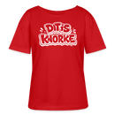 DIT IS KNORKE-Rundhals Frauen Bio-T-Shirt - Rot