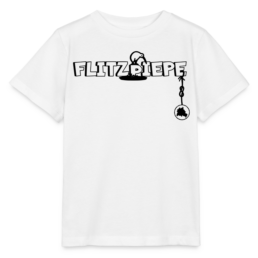 EINE FLITZPIEPE - Kinder Bio T-Shirt - Weiß