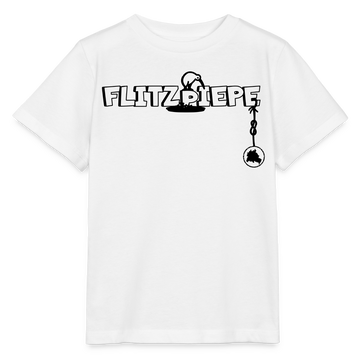 EINE FLITZPIEPE - Kinder Bio T-Shirt - Weiß