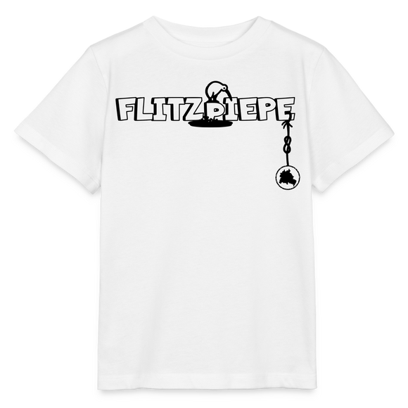 EINE FLITZPIEPE - Kinder Bio T-Shirt - Weiß