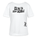 ICK BIN DA-Rundhals Frauen Bio-T-Shirt - Weiß