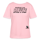 Berliner Spruch-AUS DAFFKE-Rundhals Frauen Bio-T-Shirt - Hellrosa