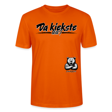 Da kiekste, wa?-Unisex T-Shirt Bio - Tieforange
