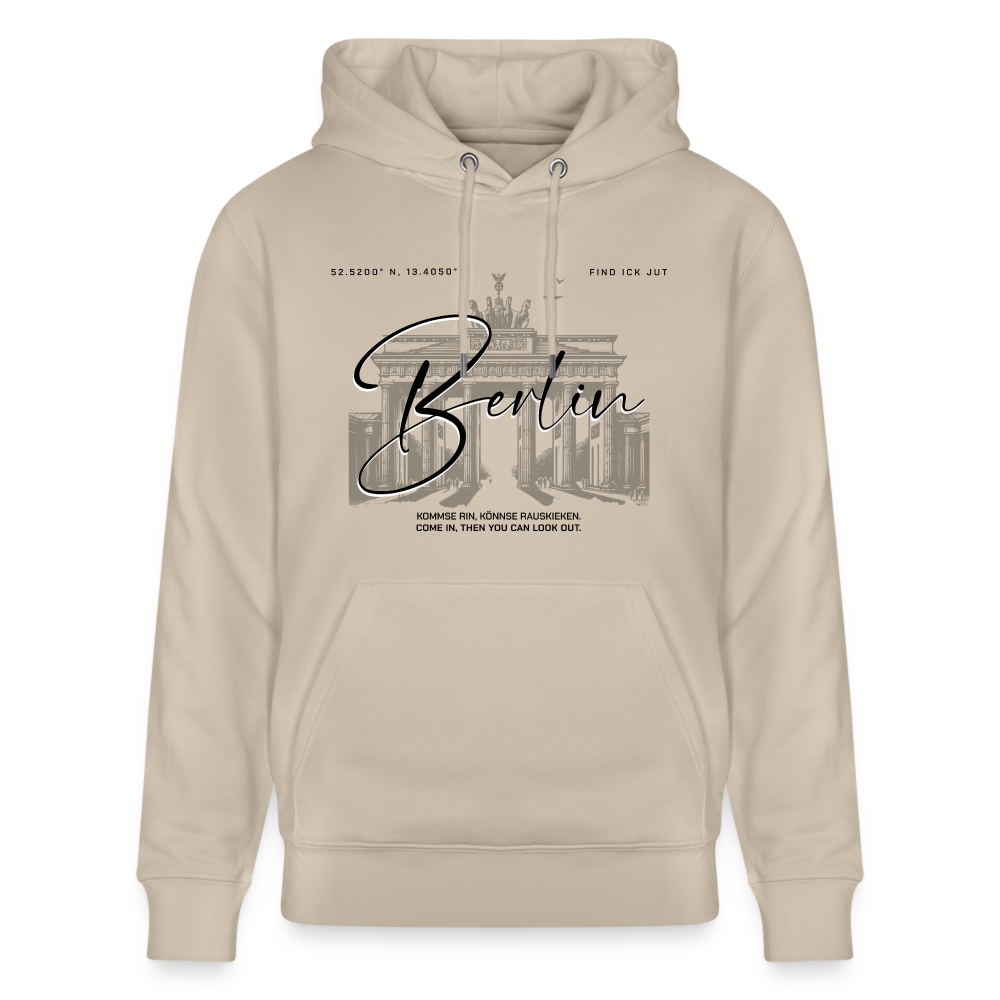 BERLIN-Unisex Bio-Hoodie - Beige