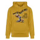 WAT KIEKSTN SO - Unisex Bio-Hoodie - Ocker