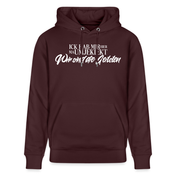 Wir sind die Geilsten-Unisex Bio-Hoodie II - Maroon