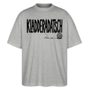 Chaos Shirt-KLADDERADATSCH-Oversized Unisex Bio T-Shirt - Grau meliert