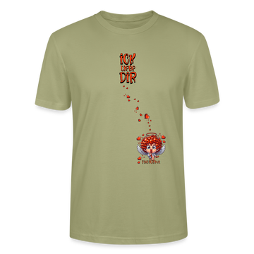 ICK LIEBE DIR-Unisex T-Shirt BIO - Nebelgrün