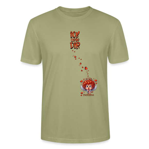 ICK LIEBE DIR-Unisex T-Shirt BIO - Nebelgrün
