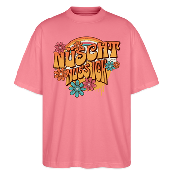 BERLINER RETRO-NÜSCHT-Oversized Unisex Bio T-Shirt - Pink 