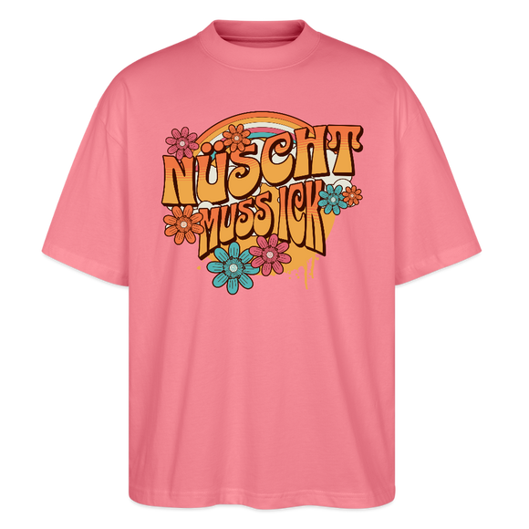 BERLINER RETRO-NÜSCHT-Oversized Unisex Bio T-Shirt - Pink 